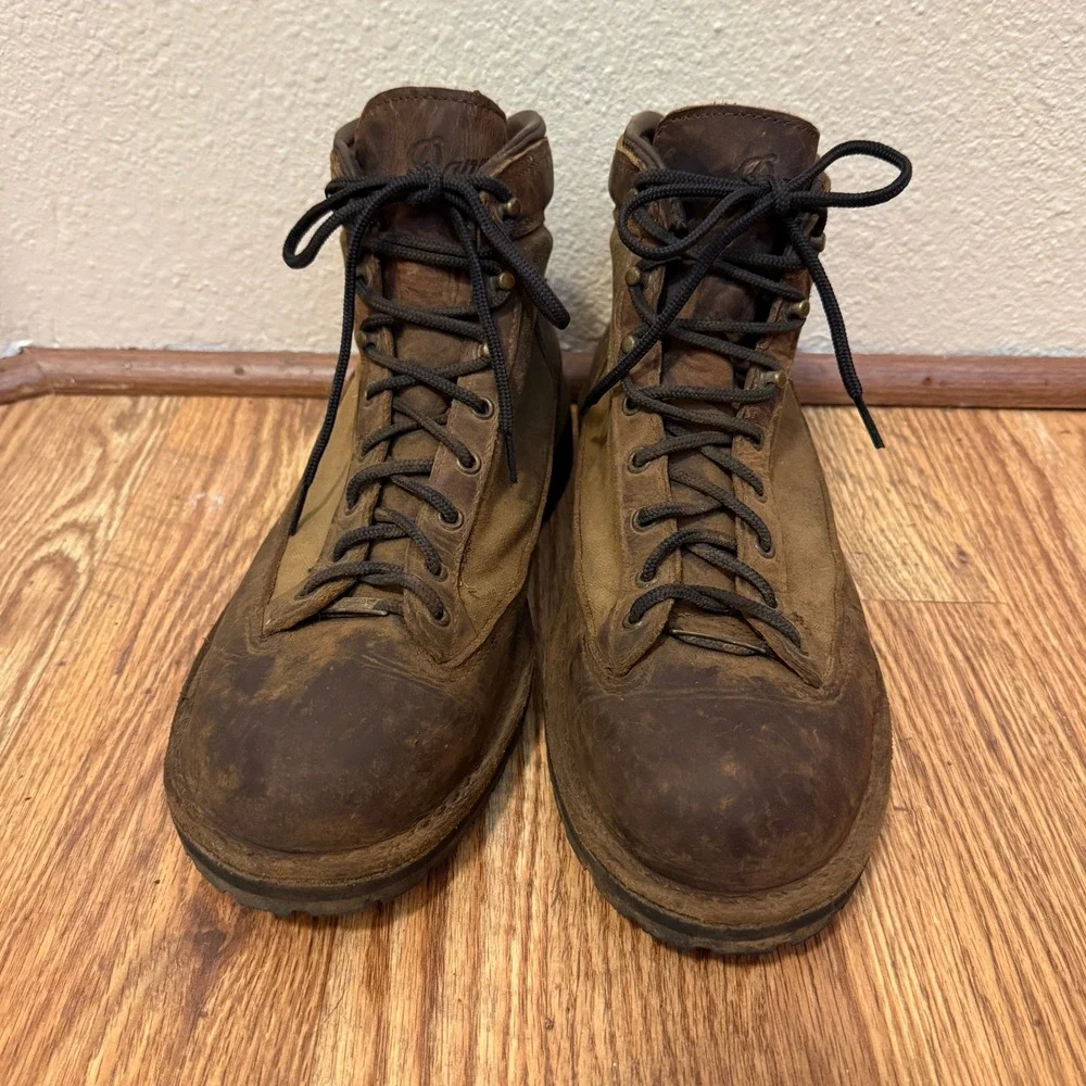 Danner Ridge DK Brown Leather Boots Men 12 EU 46.5 Lace Hunting Outdoor Gore-tex